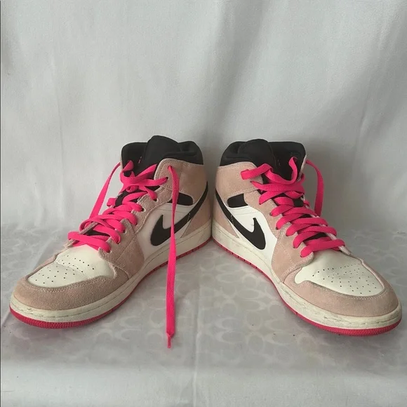 Nike Air Jordan 1 Mid SE Crimson Tint Iconic Sneaker Shoes **Size 8.5** - Picture 4 of 10